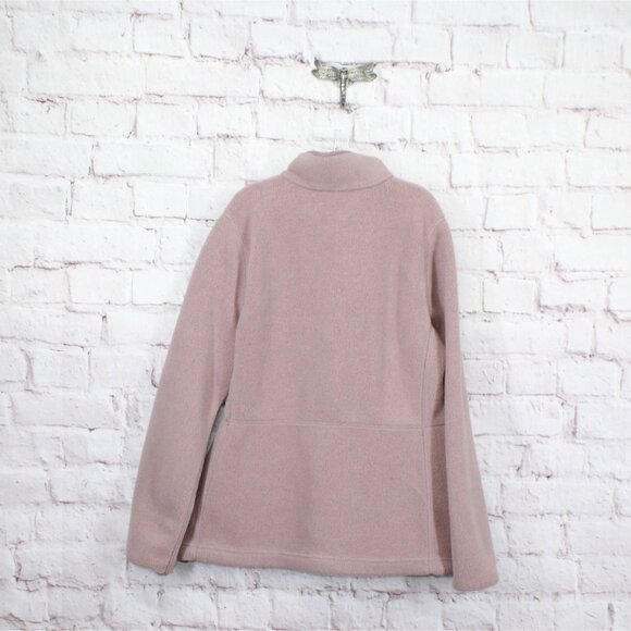 LL Bean Women's Mountain Classic Fleece Jacket Pink Size M - Picture 6 of 10